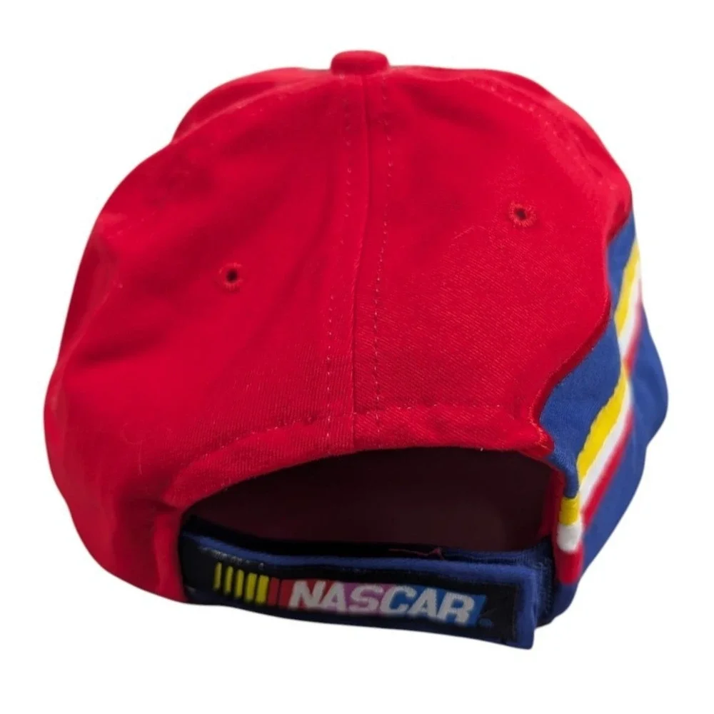 Vintage Daytona 500 Hat Mens One Size Red Blue 2005 NASCAR Adjustable Strap NWOT